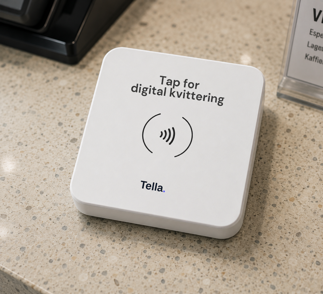 Tella NFC device on a counter